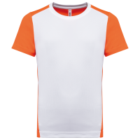 White / Fluorescent Orange